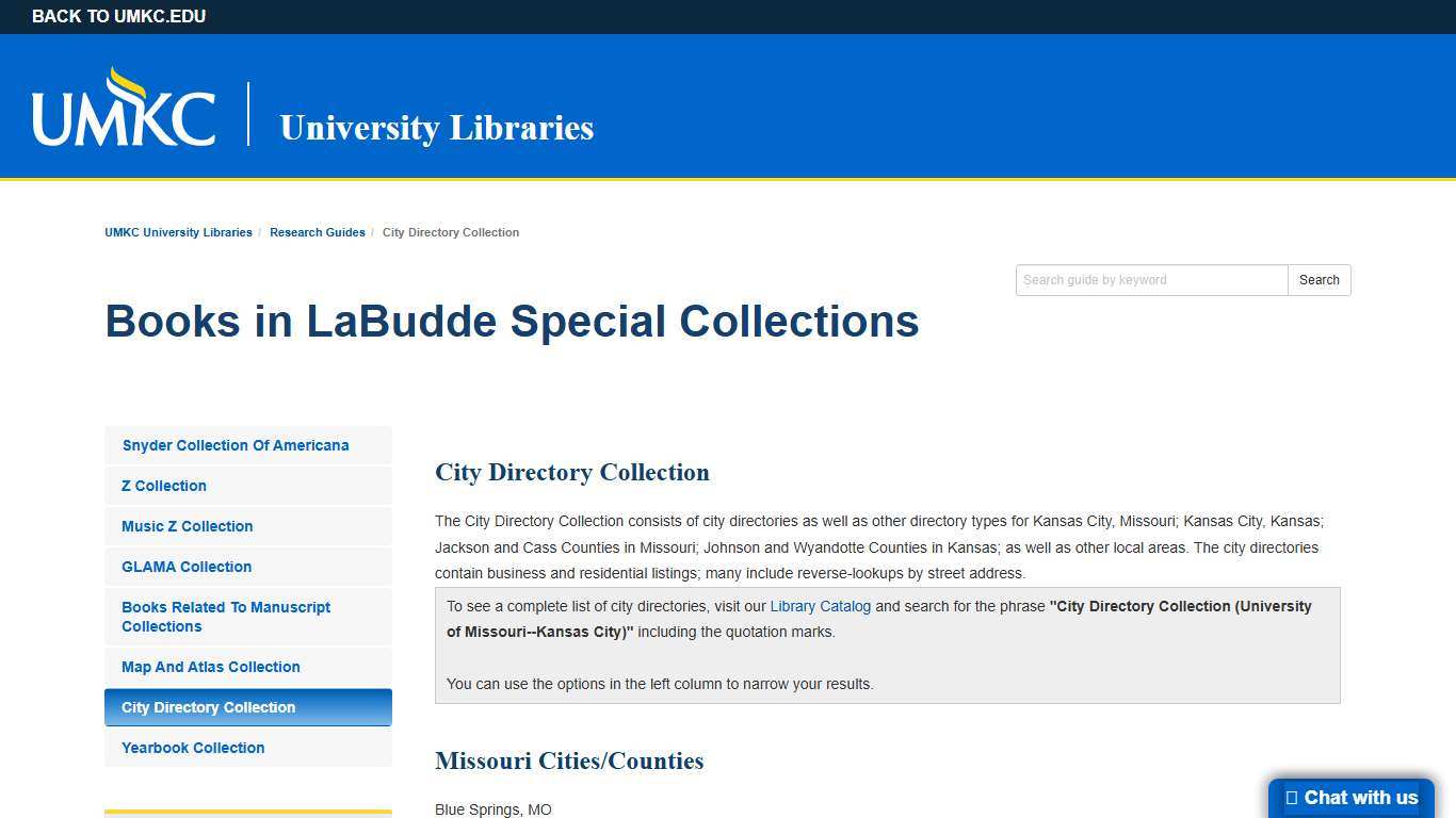 City Directory Collection - Books in LaBudde Special Collections - Research Guides at UMKC University Libraries