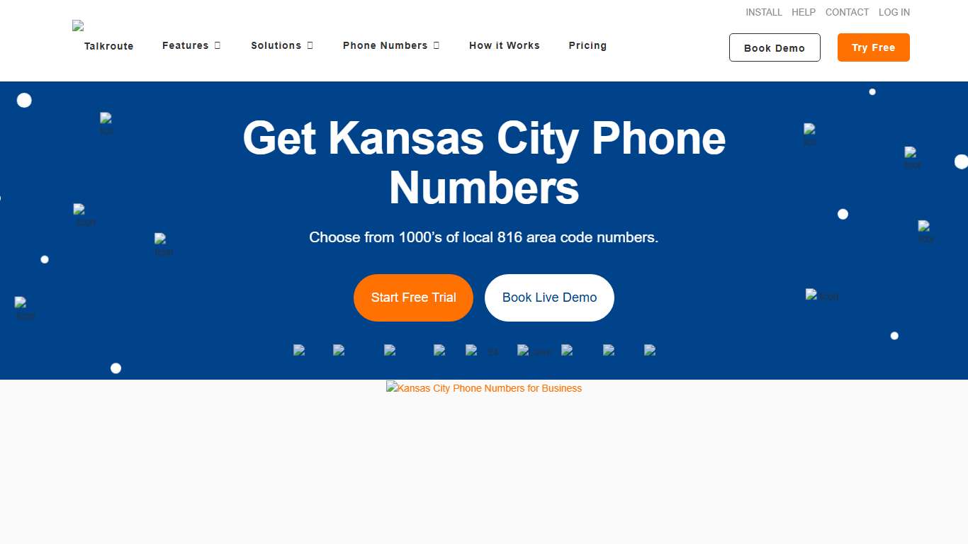 Kansas City Phone Numbers - Local Area Code 816 - Get Yours Today!